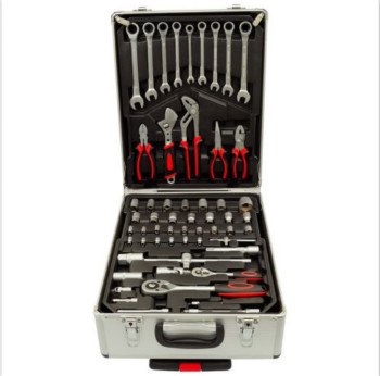 CG-398 Hand Tool Set Trolley Mechanics metric Ratchet Wrench Set Trolley Case Box 187PCS