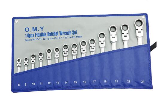 CG-433 Flexible Ratchet Combination Wrench | 14 pcs.